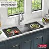 45&rdquo; Workstation Undermount Single Bowl 16 Gauge Stainless Steel Kitchen Sink with 2-Tier&nbsp;WorkFlow&trade; Ledge and Accessories